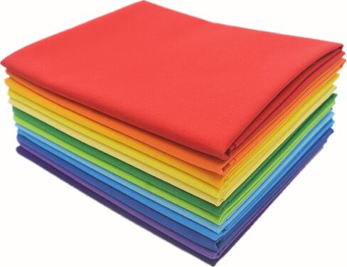 ibotti Fat Quarters Quilting Fabric Bundles Cotton, (Bright Rainbow) in Kuwait
