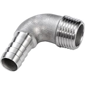 Beduan Stainless Steel Elbow 1-1/4" Hose Barb x 1" Male NPT Home Brew Pipe Fitting in Kuwait