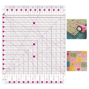 Slotted Quilting Ruler,12.5"X12.5"Slotted Ruler,Slotted Ruler for Quilting in Saudi Arabia