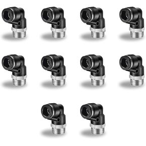 10 Pcs Push to Connect Fittings 5/32 Inch Tube OD x 1/4 Inch NPT Thread Pneumatic Male Elbow Quick Connect Air line fittings in Saudi Arabia