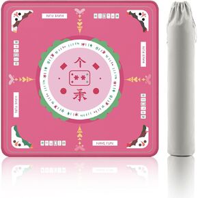 2F22E American Mahjong Mat with Rules, 32.4 Inch, Navy Blue in Kuwait