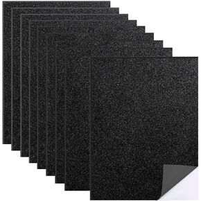 16 PCS Self Adhesive Sticky Glitter Foam Sheets Paper 6" x 8" (Pink) in Kuwait