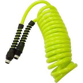 Flexzilla Polyurethane Recoil Air Hose, 1/4 in. x 10 ft., ZillaGreen - LP1410AFZ in Kuwait