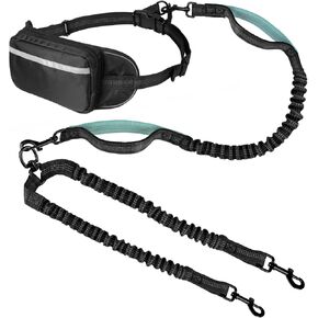 Hands Free Dog Leash 2 Dogs,Waist Leash for Dog Walking (Large) in Saudi Arabia
