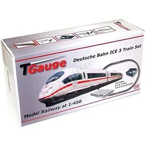 T Gauge 1:450 Scale German Railways ICE 8 Car Starter Set w/120mm Loop Track R-041/012-ICE in Kuwait