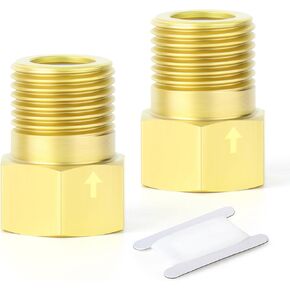 GASHER 2 قطعة صمام فحص نحاسي 1/2 بوصة ذكر إلى 1/2 بوصة خيط أنثى، منع التدفق الخلفي، صمامات فحص غير قابلة للإرجاع في اتجاه واحد in Kuwait