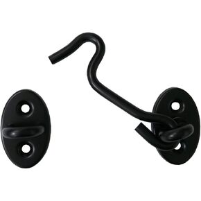 QCAA Reversible Hook, 304 Stainless Steel 360 Degree Swivel Cabin Hook Latch & Eye, 2-1/2", Stainless Steel, 2 Pack in Saudi Arabia