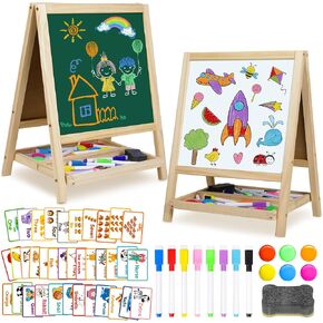 4 in 1 Tabletop Painting Art Kids Easel 3 4 5 Double-Sided Drawing Board in Kuwait