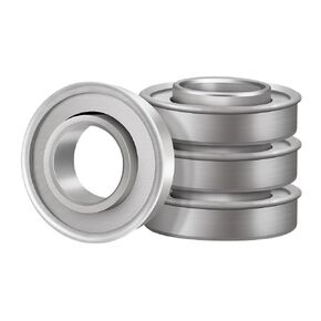 XiKe ID1/2, 5/8", 3/4" x OD 1-3/8" Flanged Ball Bearing Used for Lawn Mower, Wheelbarrows, Carts & Hand Trucks Wheel. (4, ID 3/4" x OD 1-3/8") in Kuwait