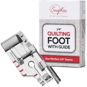 Quarter Inch Snap On Quilting Foot with Guide – Compatible Brother 1/4 Inch Quilting Foot for Most 7mm Low Shank Sewing Machines – Fits Baby Lock, Brother, Janome, Singer in Kuwait