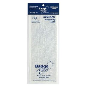 Badge Magic Instant Hemming Tape Kit - DIY Peel & Stick Double Sided Bond Adhesive - No Sewing - Washer and Dryer Safe (Pants, Shirts, Skirts, Curtains, Crafts) in Kuwait