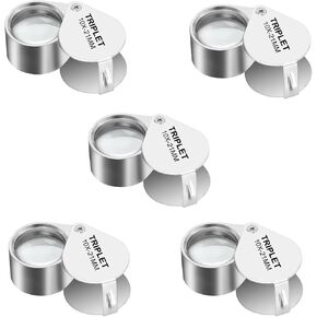 10Pcs Jewelers Eye Loupe Magnifier, Small Pocket Folding Magnifying in Kuwait