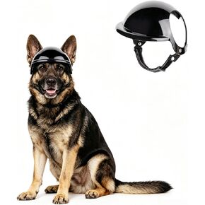 Namsan Dog Helmets for Large Dogs, Large Dog Helmet with Ear Holes, Safety Doggy Helmets for Outdoor Motorcycle Bike Traveling, Pet Hat Head Protection, Adjustable, L in Kuwait