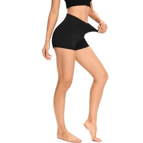 LXNMGO Women's 2"/7" High Waist Yoga Shorts Tummy Control Workout Running Biker Volleyball Shorts for Women with Side Pockets in Saudi Arabia