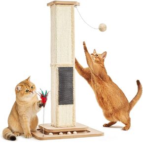 Cat Scratching Post Post Simsal Scratch Posts للقطط الداخلية للبالغين البالغين Cat Scratch Furniture Protector Garge Cat Scratcher Toys Taw 33 Int in Kuwait
