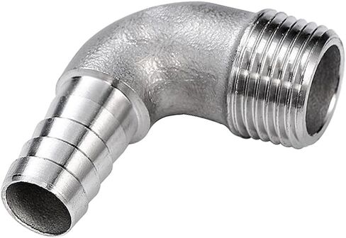 Beduan Stainless Steel Elbow 1-1/4" Hose Barb x 1" Male NPT Home Brew Pipe Fitting in Kuwait