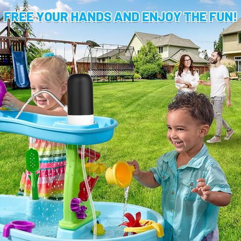 LBAIBB Water Table Pump for Step 2 - Cordless, Portable, Compatible with Most Water Tables - Pump for Water Table Toys Accessory for Kids Fun - Runs 3 Hours in Kuwait