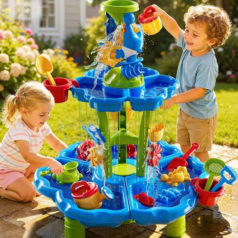 JUKUDAHU Kid Water Table for Kids Ages 4-8 - Outdoor Activity Playset in Kuwait