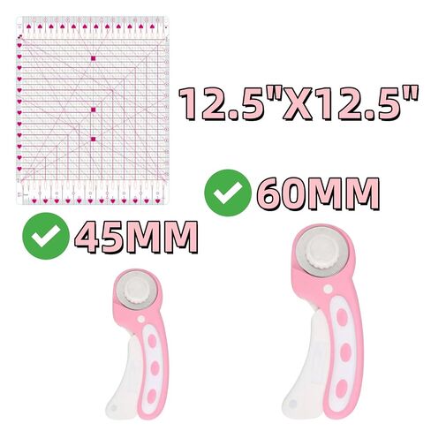 Slotted Quilting Ruler,12.5"X12.5"Slotted Ruler,Slotted Ruler for Quilting in Kuwait