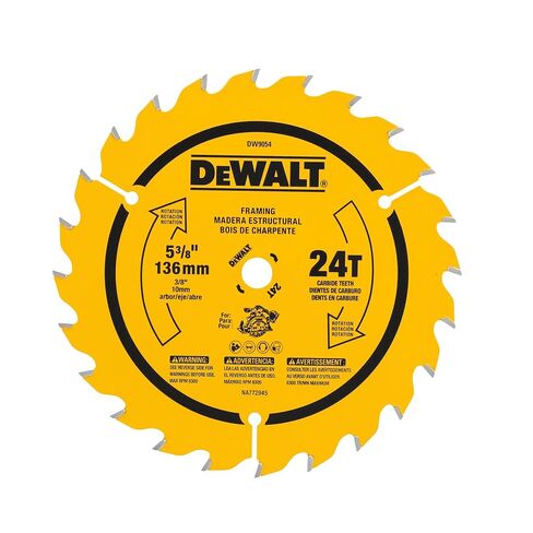 DEWALT Circular Saw Blade, 5 3/8 Inch, 24 Tooth, Wood Cutting (DW9054) in Saudi Arabia