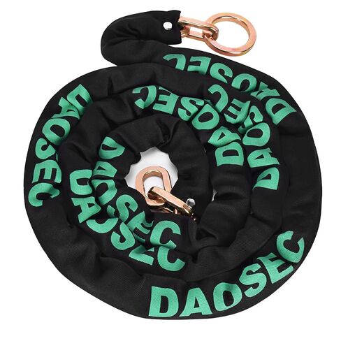 DAOSEC Extra Long Security Chain, 10ft x 0.35in(9mm) Thick Heavy Duty Lock Chain - Hardened Alloy Steel Cut Proof Chain - Ideal for Motorcycles, Generators, Trailers, ATVs and More in Kuwait