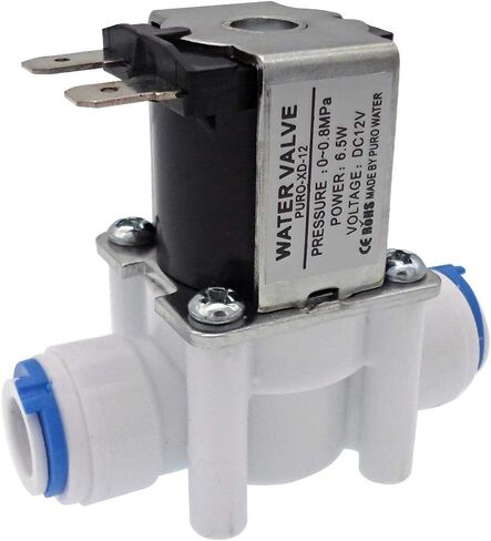 DIGITEN 12V 3/8" Inlet Feed Water Solenoid Valve Quick Connect for RO Reverse Osmosis in Kuwait