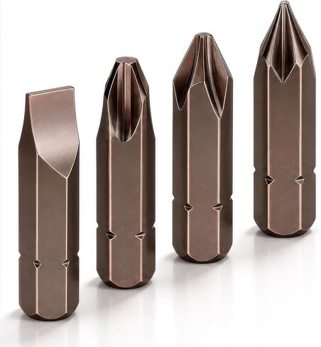 Utoolmart Screwdriver Bits, 4 Piece Set Phillips/Slotted Head Screw Driver Bit, with 5/16-inch Hex Shank, 32mm Length Cr-V Steel Screw Driver Kit Tools, for Repair Work in Kuwait