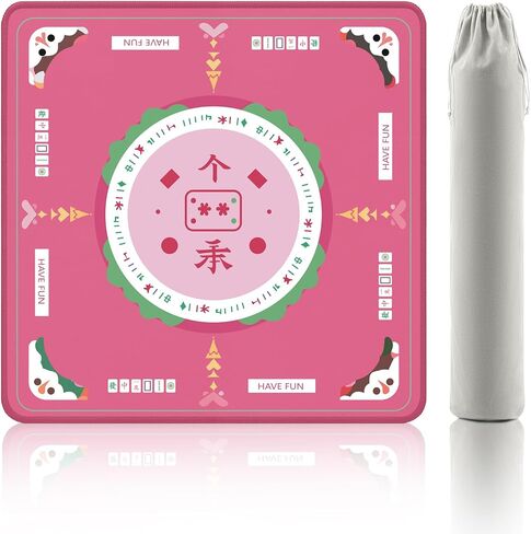 2F22E American Mahjong Mat with Rules, 32.4 Inch, Navy Blue in Kuwait
