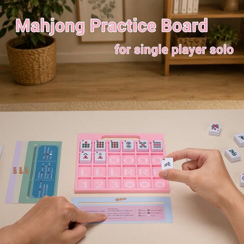Solo Mahjong Board, Line Finder with Rule for Single Player Practice in Kuwait