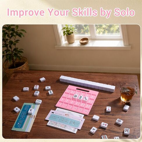 Solo Mahjong Board, Line Finder with Rule for Single Player Practice in Kuwait