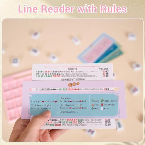 Solo Mahjong Board, Line Finder with Rule for Single Player Practice in Kuwait