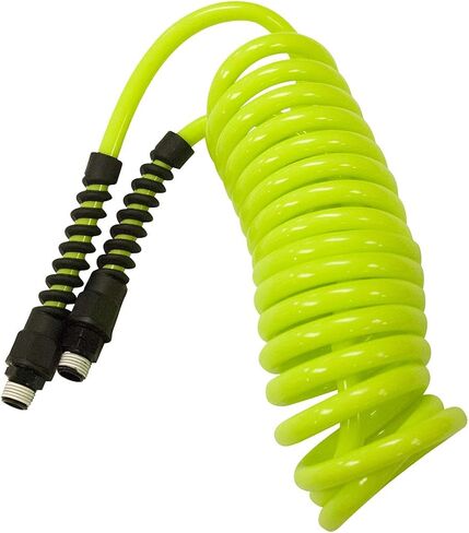 Flexzilla Polyurethane Recoil Air Hose, 1/4 in. x 10 ft., ZillaGreen - LP1410AFZ in Kuwait