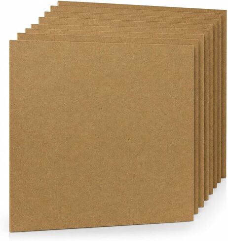 8 Pack MDF Craft Board 12 X 12 X .125 inch in Kuwait