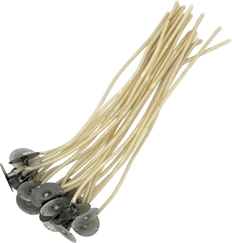 20 Pack 6-Inch Zinc Core Candle Wicks 51-32-18 Pre-Waxed & Pre-Tabbed in Kuwait