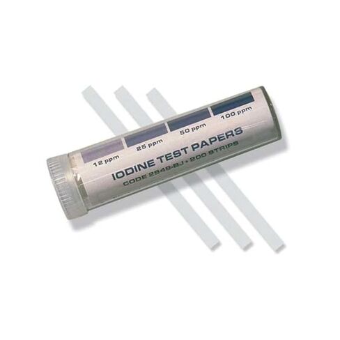 LaMotte 2948-BJ Insta-Test Iodine Sanitizer Test Paper, 12-100ppm Range (Vial of 200 Strips) in Kuwait
