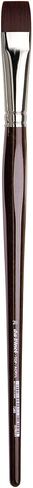 da Vinci Oil & Acrylic Series 7182 Top Acryl Paint Brush, Bright White Synthetic with Long Natural Polished Handle, Size 16 (7182-16) in Kuwait