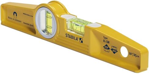 Stabila 25100 10-Inch Die-Cast Rare Earth Magnetic Level , Yellow in Kuwait