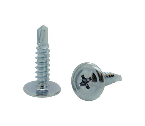 300 Qty #8 x 1/2" Zinc Wafer Modified Truss Head TEK Self Drilling Sheet Metal Screws (BCP134) in Kuwait