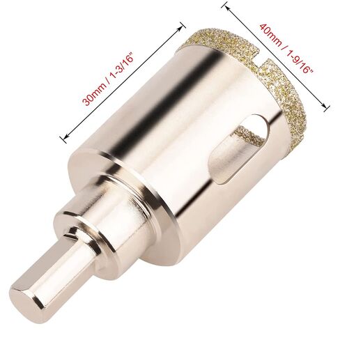 2-11/16"(68mm) Diamond Hole Saw, Glass Hole Saw with Guiding Drill Bit for Glass Ceramic Marble Porcelain Tile Granite Quartz Gemstone in Kuwait