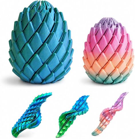 Twisty Fidget Egg 2Pcs, 3D Printed Fidget Toys in Kuwait