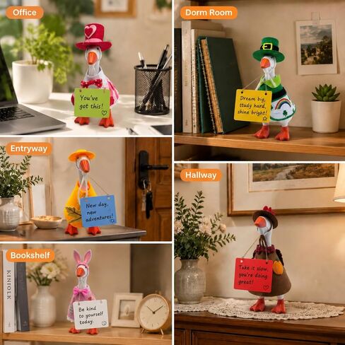 CT SUN 8 Set Holiday Desk Goose Outfits 7 Inch with 5 Reusable Mood Signs in Saudi Arabia