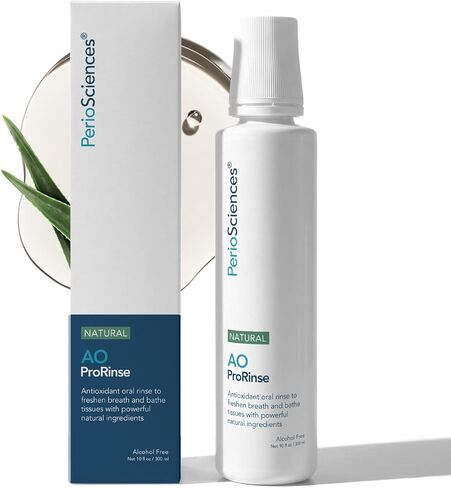 PerioSciences AO ProRinse Hydrating Mouthwash with Antioxidants – Oral Care – Fluoride-Free Mouthwash, 10 Fl Oz / 300ml in Kuwait