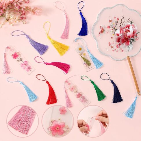 20 PCS 13cm/5 Inch Mini Bookmark Tassels,10 Mixed Colors in Saudi Arabia