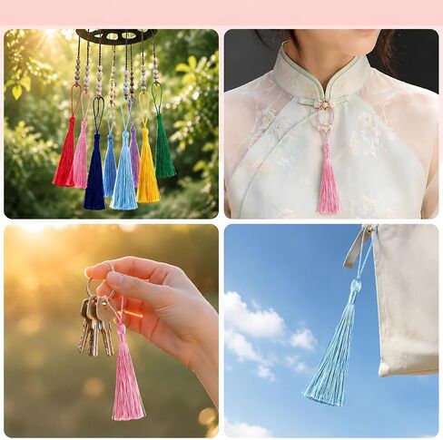 20 PCS 13cm/5 Inch Mini Bookmark Tassels,10 Mixed Colors in Saudi Arabia