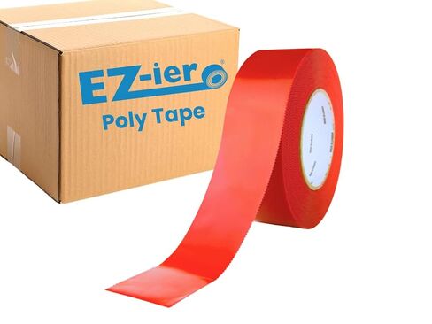 EZ-ier Polyethylene Tape, Stucco, Vapor Barrier, Serrated-Edge (Red, 3" x 60 yds) in Kuwait