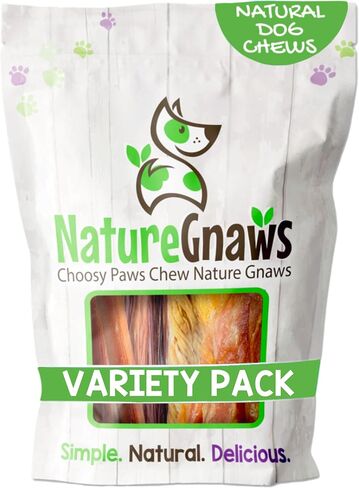 Nature Gnaws Dog Chew Variety Pack for Large Dogs, 12 Count in Saudi Arabia