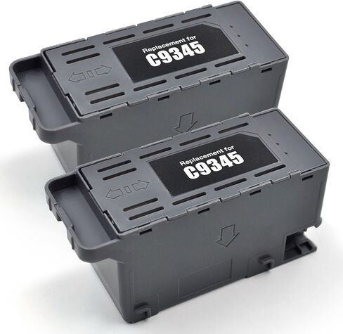 (2 Pack) C9345 Ink Maintenance Box Compatible with ET-16650 ET-5850 ET-5800 ET-5880 WF-7840 ET-16600 ET-8550 ET-8500 WF-7820 WF-7310 EC-C7000 ST-C8000 ST-C8090 Printers (C12C934591/PXMB9) in Kuwait