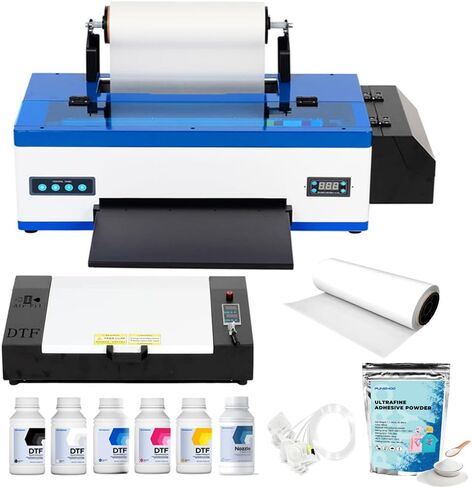 PUNEHOD R1390 DTF Printer with Oven, A3 Transfer Printer Machine, Direct to Film, White Ink Circulation System, 13" Print Width, Compatible with Multiple Fabrics, Custom T Shirt Printing Machine in Saudi Arabia