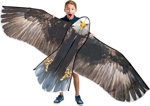 Bald Eagle Huge Kite for Kids and Adults Single Line String Easy to Fly for Beach Trip Park Family Outdoor Games and Activities in Saudi Arabia