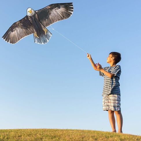 Bald Eagle Huge Kite for Kids and Adults Single Line String Easy to Fly for Beach Trip Park Family Outdoor Games and Activities in Saudi Arabia